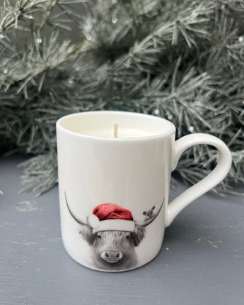 Bessie Cow & Mouse Soy Wax Candle China Mug