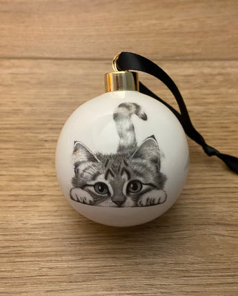 Chester Cat Fine Bone China Bauble