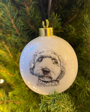 Dino Cockapoo Fine Bone China Bauble