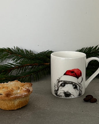 Dino Cockapoo Fine Bone China Christmas Espresso Cup