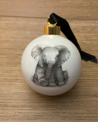 Elsie Elephant Fine Bone China Bauble