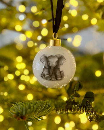 Elsie Elephant Fine Bone China Bauble