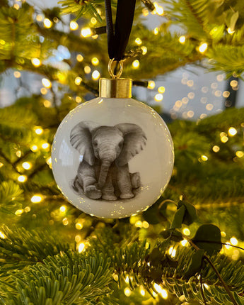 Elsie Elephant Fine Bone China Bauble