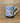 Hamish Highland Cow & Mouse China Mug - Coloured Limited Edition: Duck Egg Blue