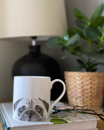 Charlie Pug Fine Bone China Mug