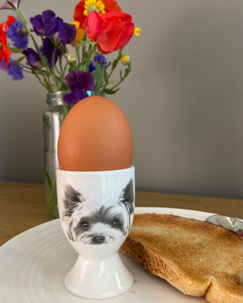 Mabel the Yorkshire Terrier Fine Bone China Egg Cup