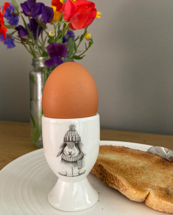 Bobble Bunny Fine Bone China Egg Cup