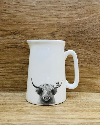 Bessie Cow & Mouse 1/2 Pt Fine Bone China Jug