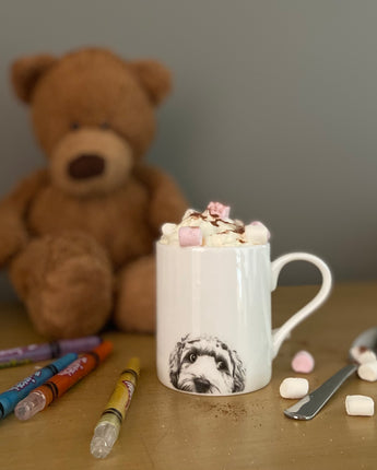 Dino Cockapoo Fine Bone China Kids Mug