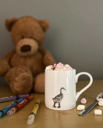 Runaway Duck Fine Bone China Kids Mug