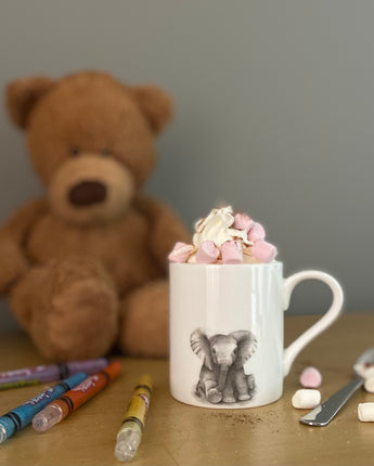 Elsie Elephant Fine Bone China Kids Mug