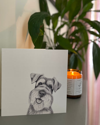 Scout Schnauzer Greeting Card