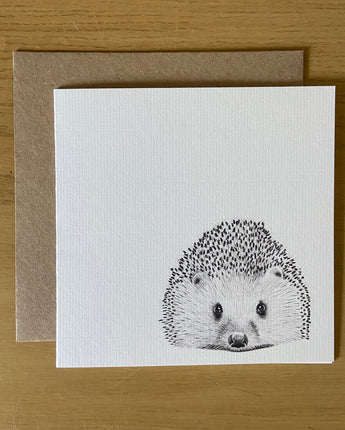 Henry Hedgehog Pencil Illustrated Greeting Card