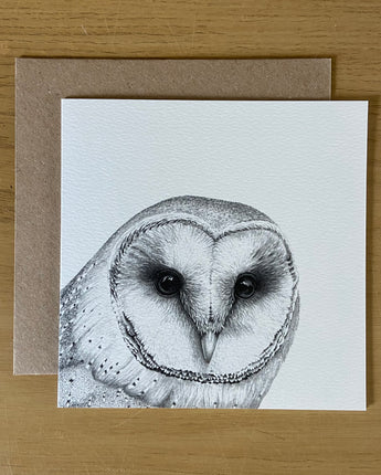 Oscar Owl Pencil Illustrated Greeting Card