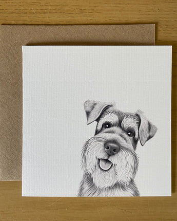 Scout Schnauzer Greeting Card