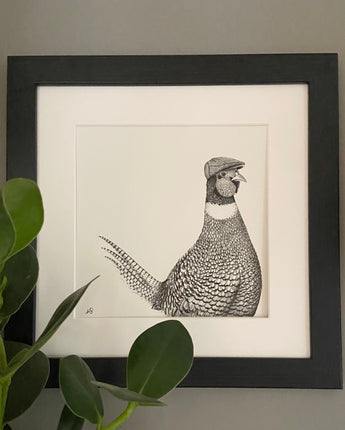 Perry Pheasant Mounted Print
