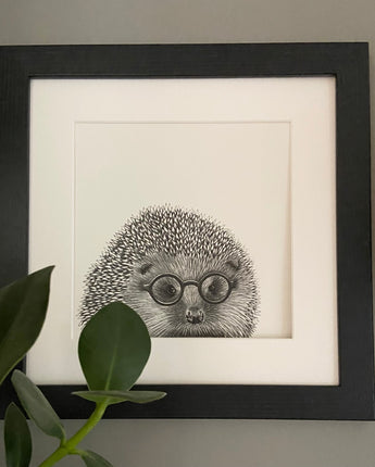 Henry Hedgehog Mounted Print