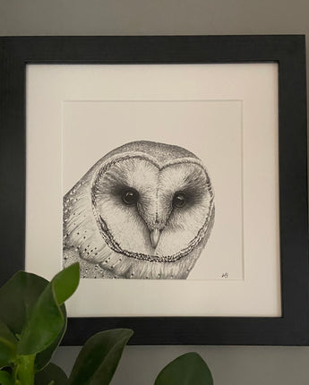Oscar Owl Mounted Print