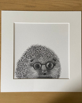 Henry Hedgehog Mounted Print