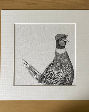 Perry Pheasant Mounted Print