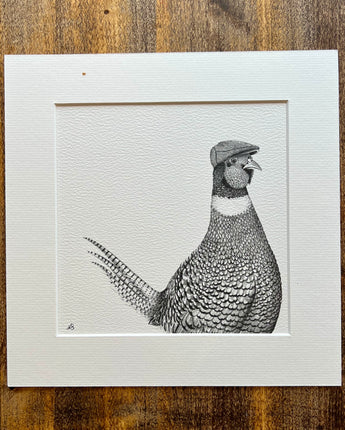 Perry Pheasant Mounted Print