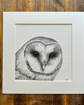 Oscar Owl Mounted Print