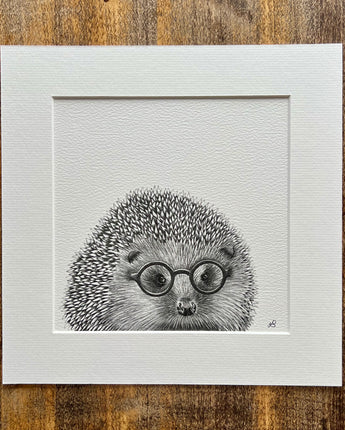 Henry Hedgehog Mounted Print