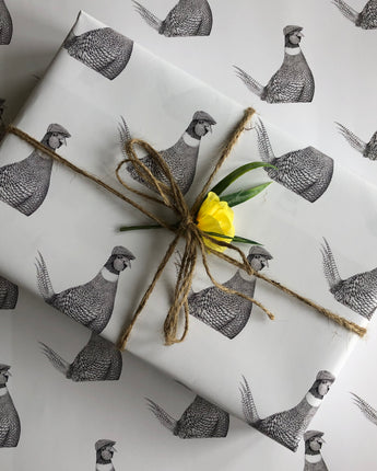 Perry Pheasant Luxury Gift Wrap Paper