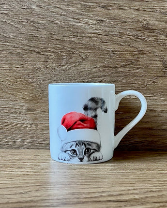 Chester Cat Fine Bone China Christmas Espresso Cup