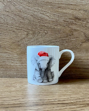 Elsie Elephant Fine Bone China Christmas Espresso Cup