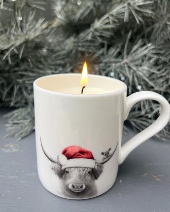 Bessie Cow & Mouse Soy Wax Candle China Mug