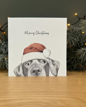 Lenny Labrador Pencil Illustrated Christmas Card