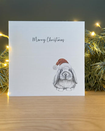 Reggie rabbit Pencil Illustrated Christmas Card