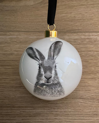 Harry Hare Large Fine Bone China Bauble