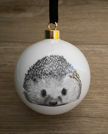 Henry Hedgehog Large Fine Bone China Bauble