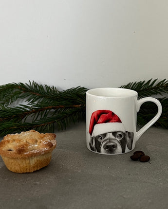 Lenny Labrador Fine Bone China Christmas Espresso Cup