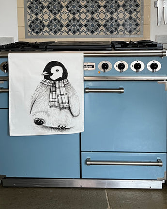 Peggy Penguin Tea Towel