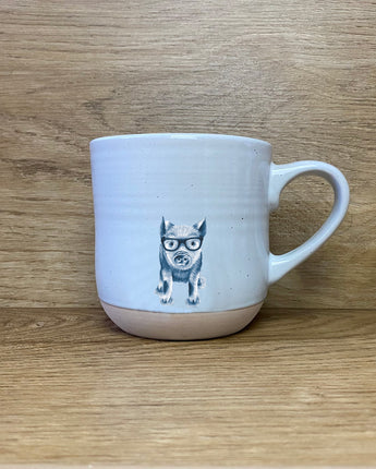 Preston Pig in glasses Stoneware Mug