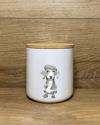 Sidney Sausage Dog Fine Bone China Storage Jar