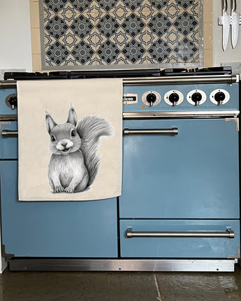 Skittle Squirrel Tea Towel