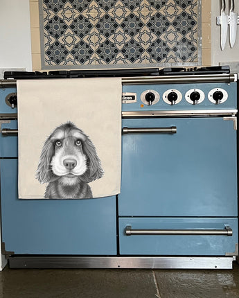 Sonny Spaniel Tea Towel
