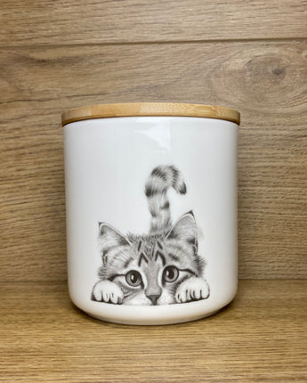 Chester Cat Fine Bone China Storage Jar