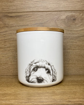 Dino Cockapoo Fine Bone China Storage Jar