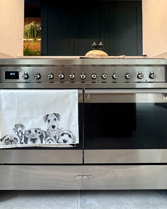 Dog friends Tea Towel