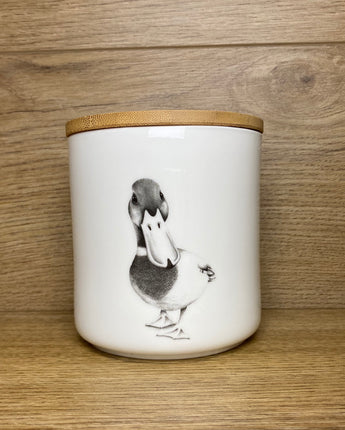 Duke Duck Fine Bone China Storage Jar