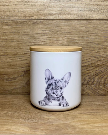 Stanley French Bulldog Fine Bone China Storage Jar