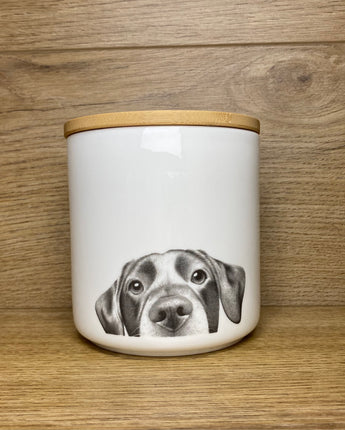 Lenny Labrador Fine Bone China Storage Jar