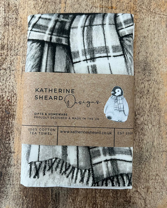 Peggy Penguin Tea Towel