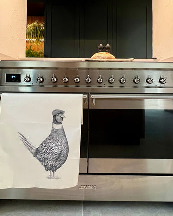 Perry Pheasant Tea Towel