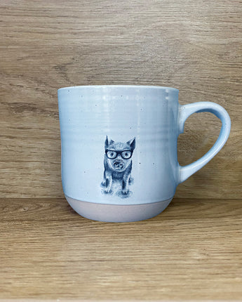 Preston Pig in glasses Stoneware Mug